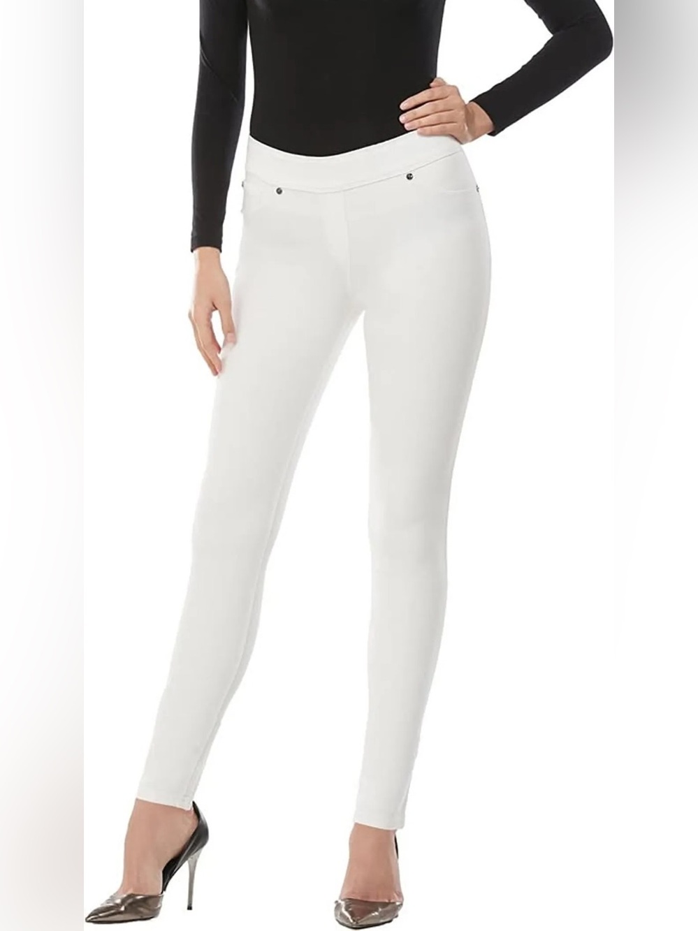 Nygard Luxe Denim 360 4-Way Stretch White Skinny Jeans